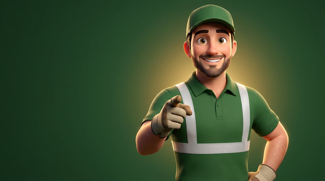 John pointing at you — your waste is his problem now
