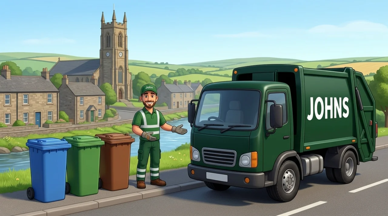 Johns Waste Management bin collection in Hurlford, East Ayrshire