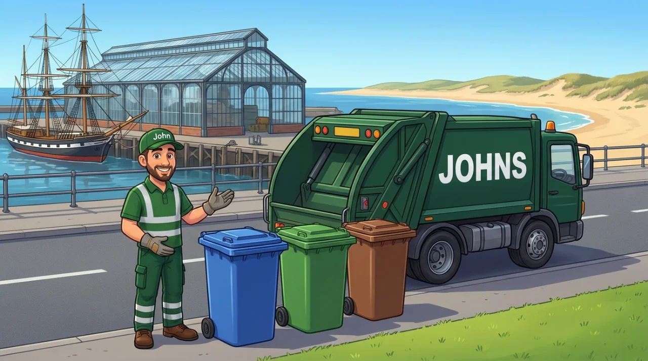 Johns Waste Management bin collection in Irvine, North Ayrshire